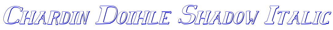 Chardin Doihle Shadow Italic шрифт